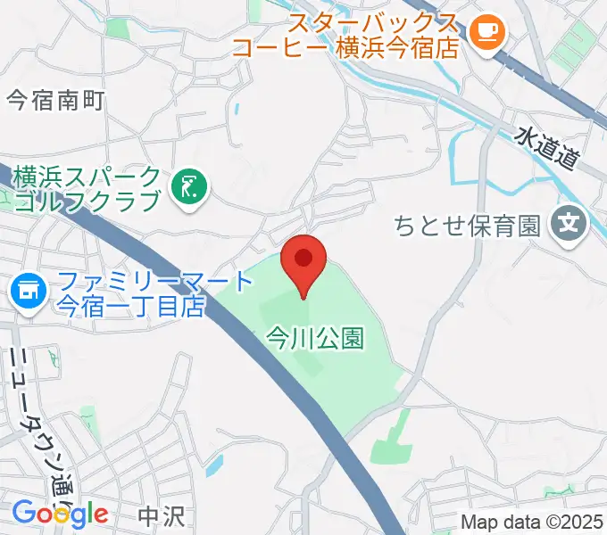 今川公園野球場 の地図