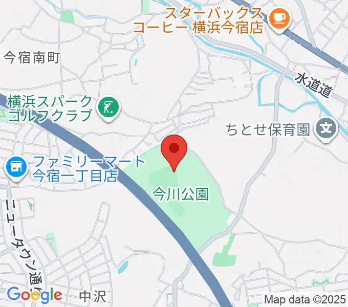 今川公園野球場 の地図