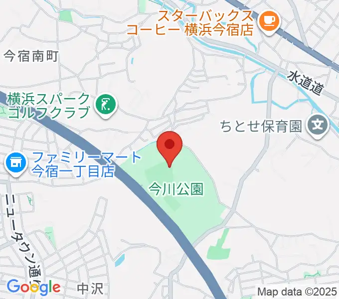 今川公園野球場 の地図