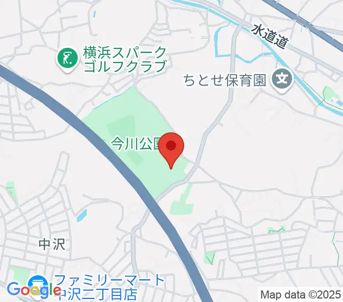 今川公園多目的運動広場の地図