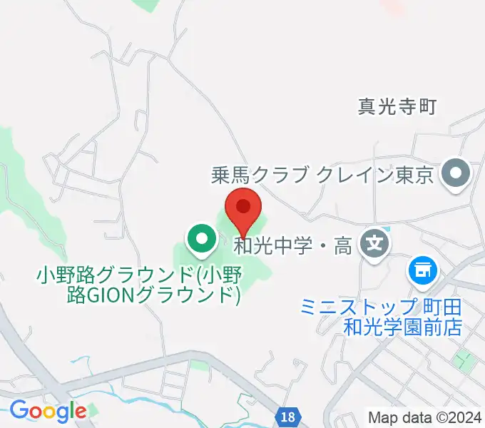 小野路GIONベースボールパークの地図