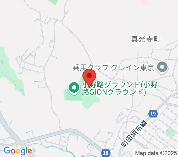 小野路GIONベースボールパークの地図