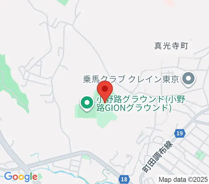 小野路GIONベースボールパークの地図