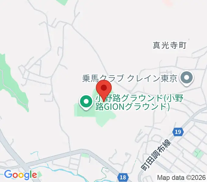 小野路GIONベースボールパークの地図