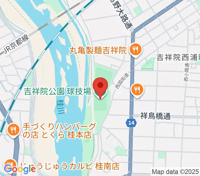 SBSロジコム吉祥院公園球技場の地図