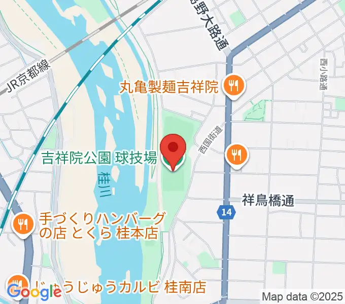 SBSロジコム吉祥院公園球技場の地図