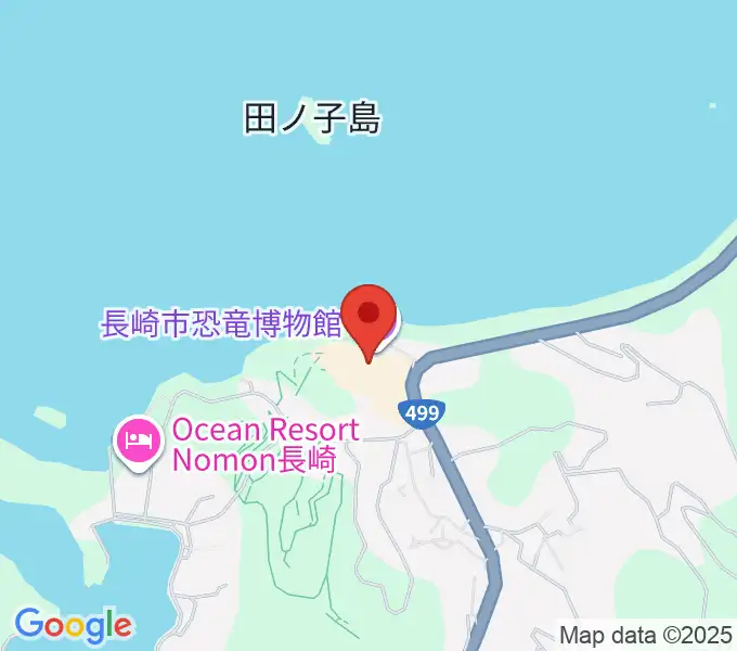 ベネックス恐竜博物館の地図