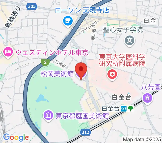 松岡美術館の地図
