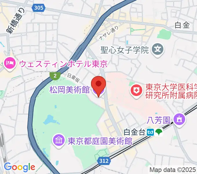 松岡美術館の地図