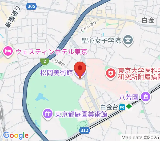 松岡美術館の地図
