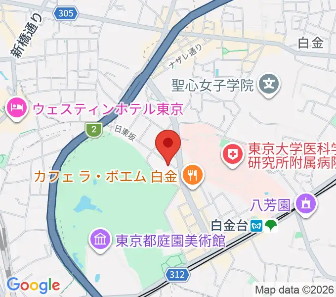 松岡美術館の地図