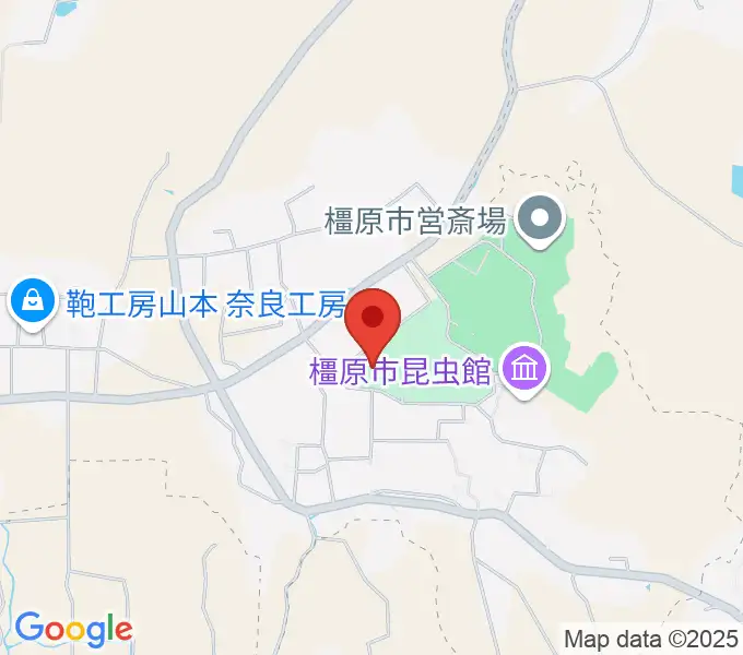 橿原市香久山体育館の地図