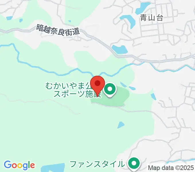 むかいやま公園体育館の地図