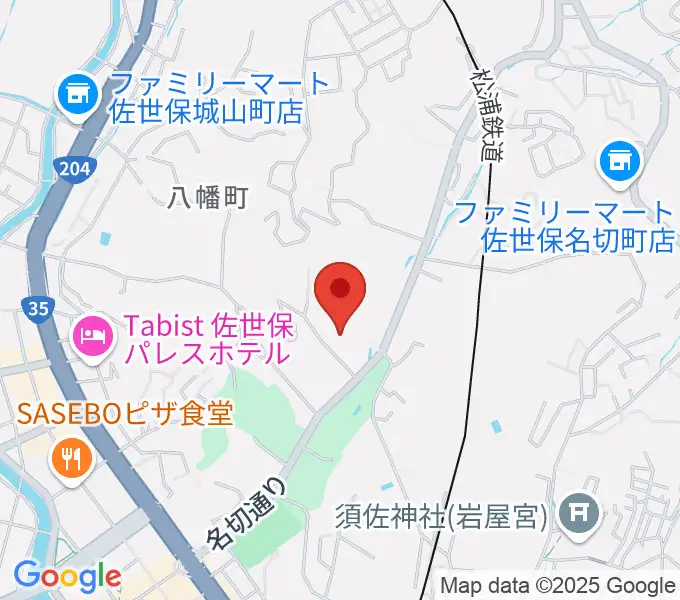 長崎県立武道館の地図