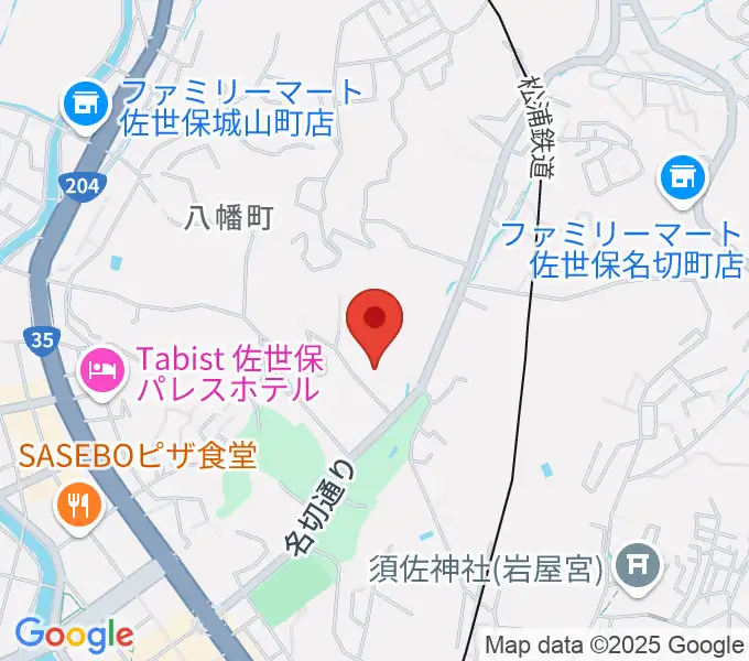 長崎県立武道館の地図