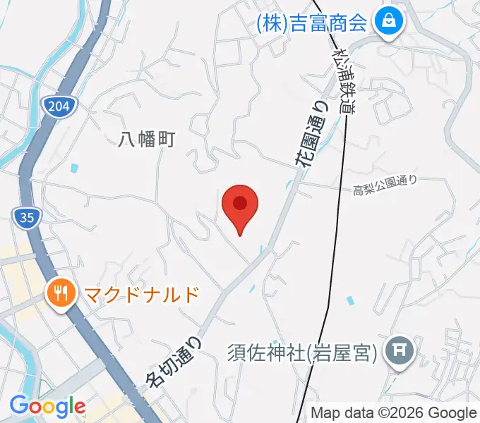 長崎県立武道館の地図