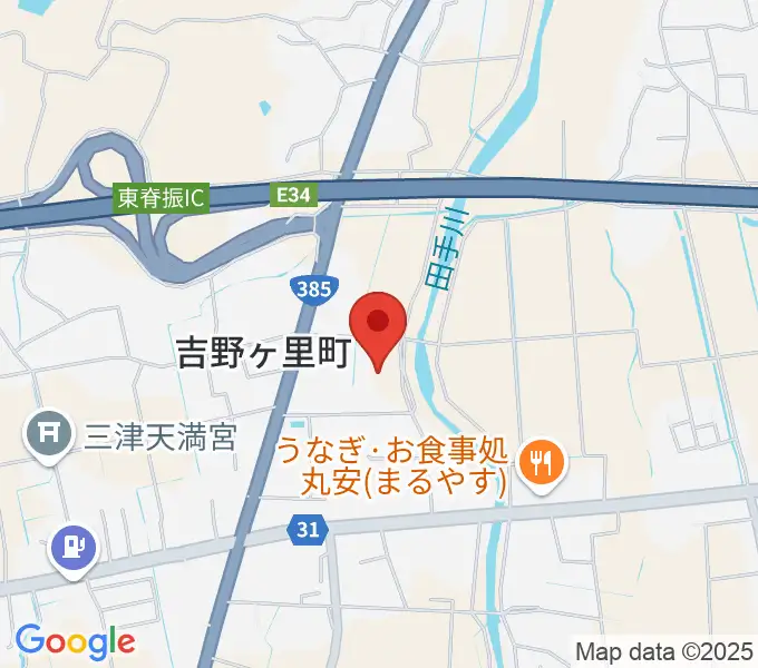 吉野ヶ里町文化体育館の地図
