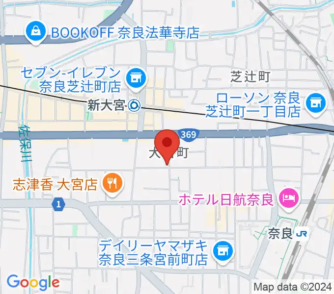 Eフラット音楽スタジオの地図