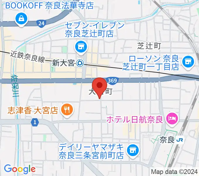 Eフラット音楽スタジオの地図