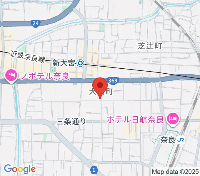 Eフラット音楽スタジオの地図