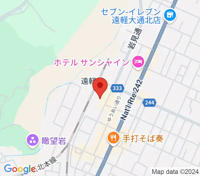 遠軽町芸術文化交流プラザ メトロプラザの地図