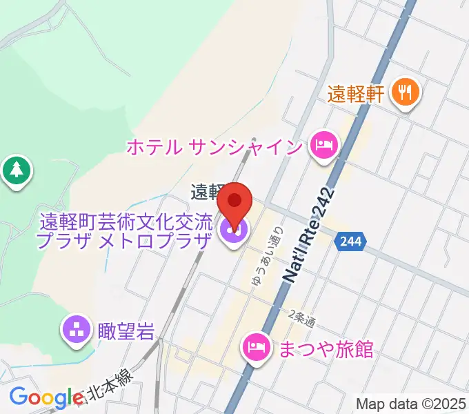 遠軽町芸術文化交流プラザ メトロプラザの地図