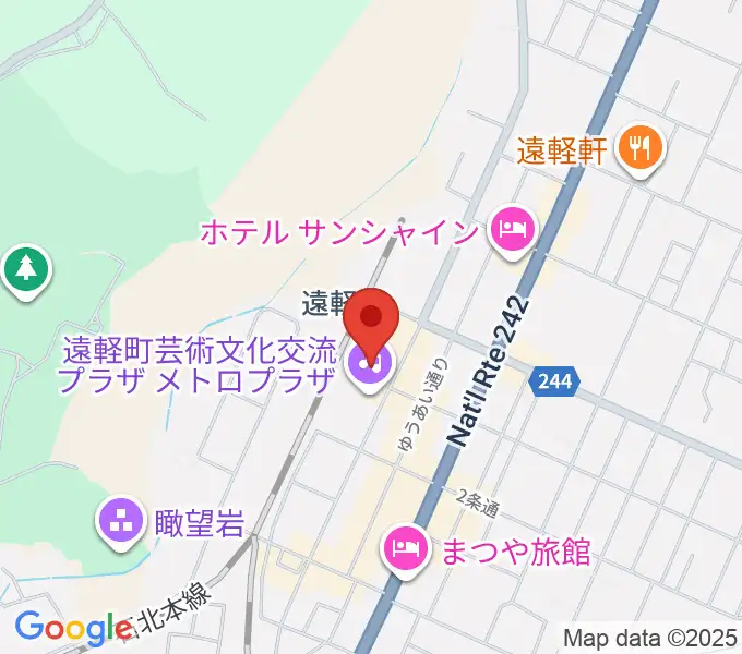 遠軽町芸術文化交流プラザ メトロプラザの地図
