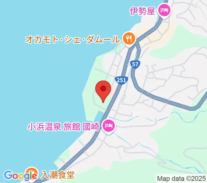 雲仙市小浜体育館の地図