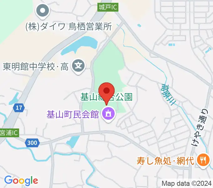 基山町総合体育館の地図