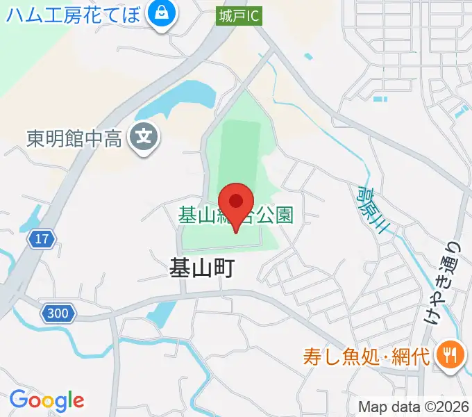 基山町総合体育館の地図