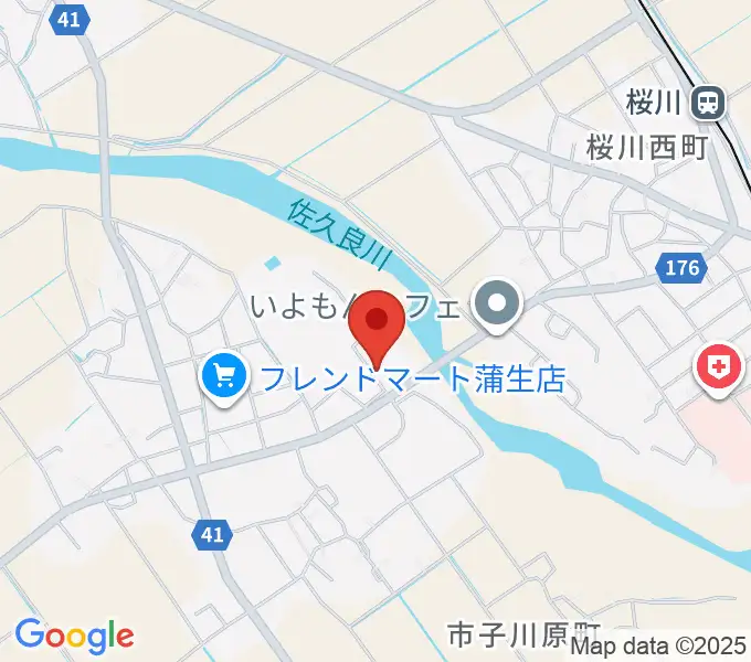 東近江市蒲生体育館の地図