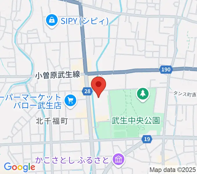越前市アイシンスポーツアリーナの地図