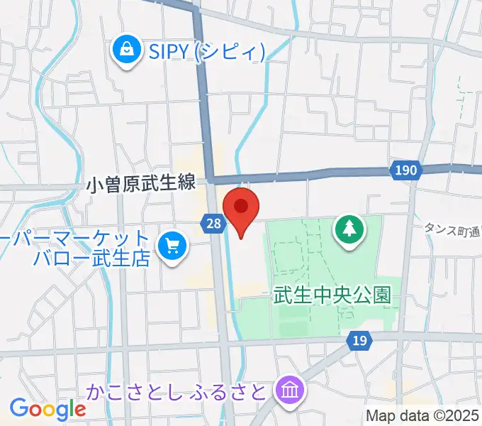 越前市アイシンスポーツアリーナの地図