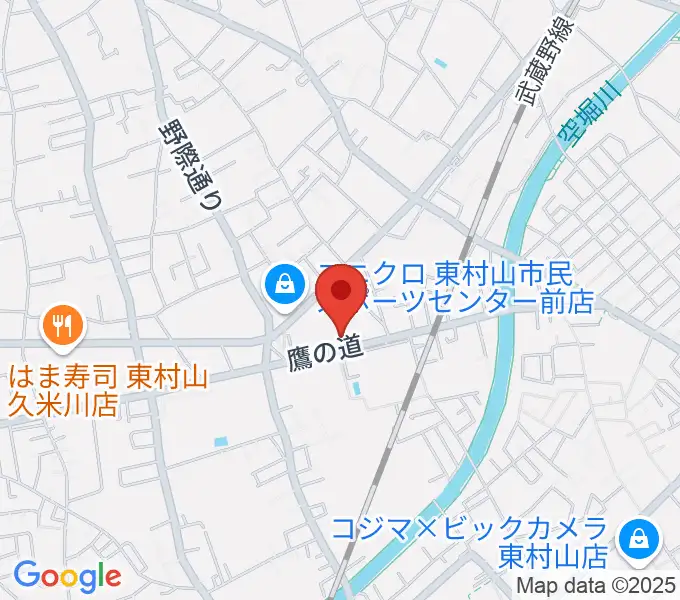 TAC東村山スポーツセンターの地図