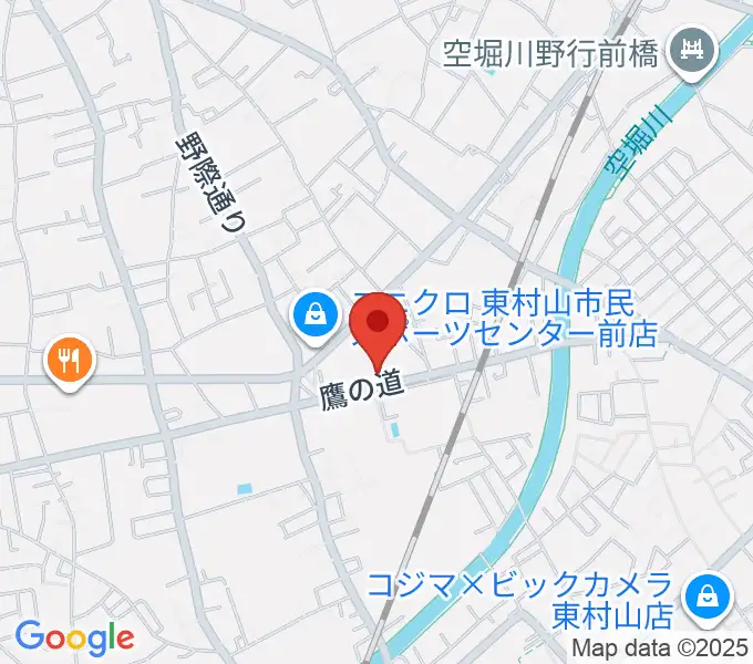 TAC東村山スポーツセンターの地図