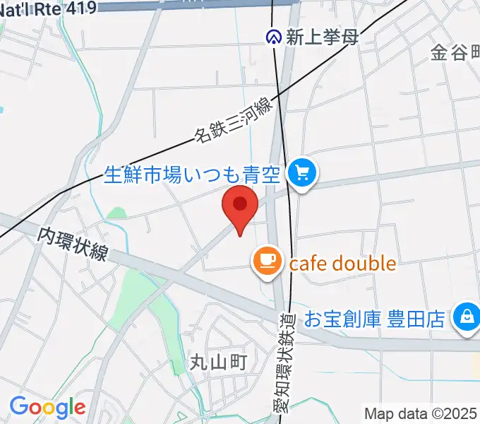 ロッキン豊田店の地図