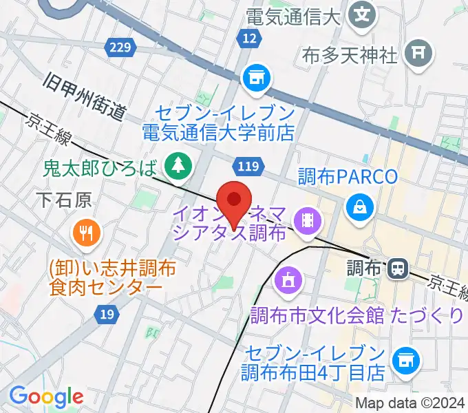 サン・ミュージックスタジオの地図