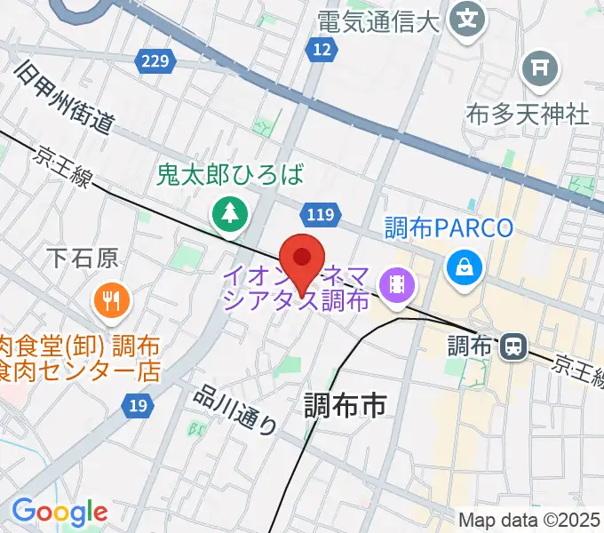 サン・ミュージックスタジオの地図