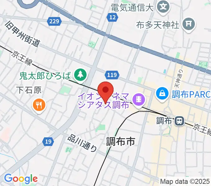 サン・ミュージックスタジオの地図