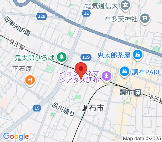 サン・ミュージックスタジオの地図