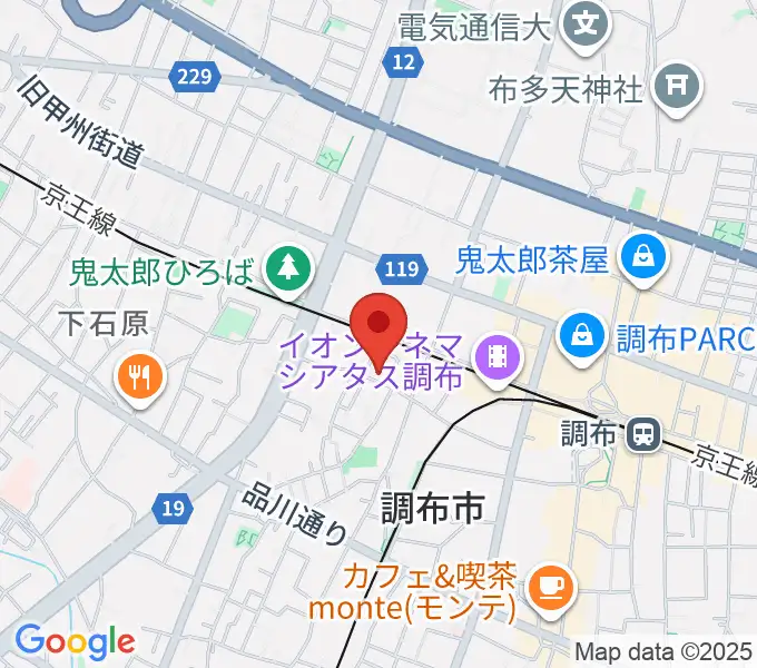 サン・ミュージックスタジオの地図