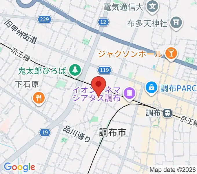 サン・ミュージックスタジオの地図