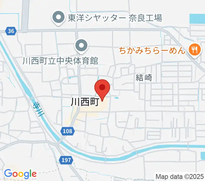 川西文化会館の地図