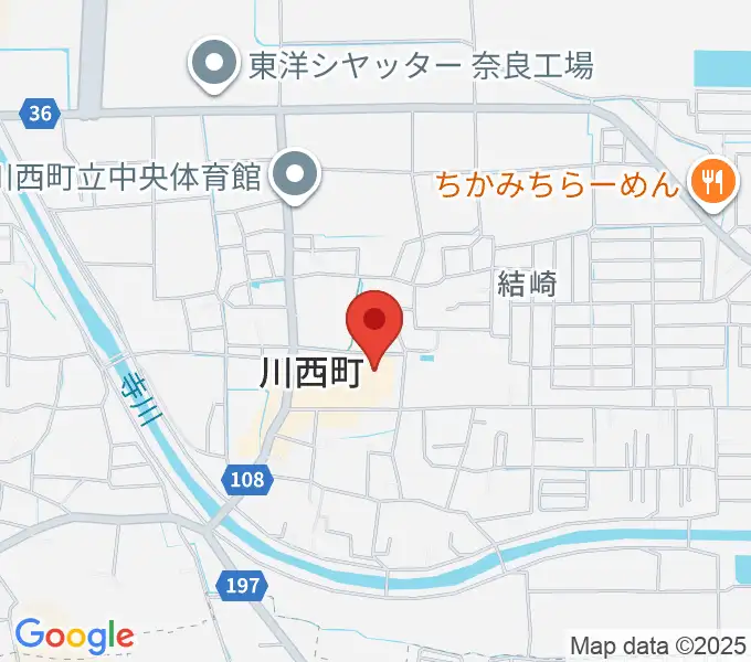 川西文化会館の地図