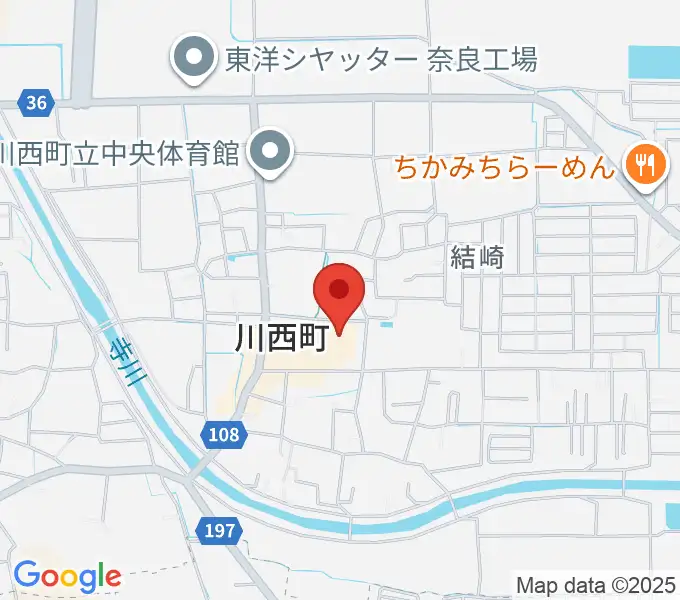 川西文化会館の地図