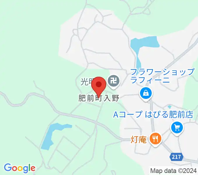 唐津市肥前文化会館ハーモニーの地図