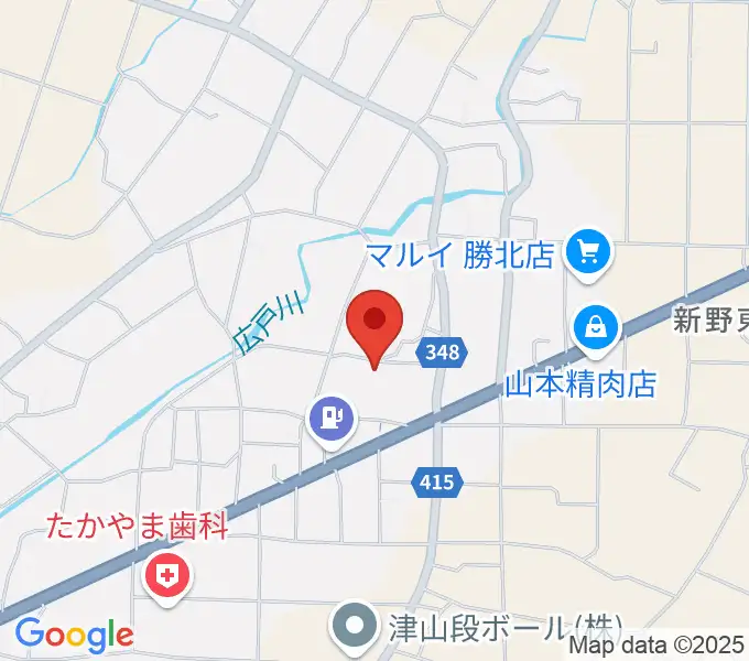 津山市勝北文化センターの地図