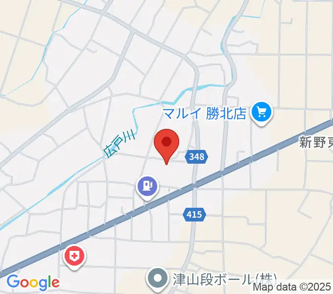 津山市勝北文化センターの地図