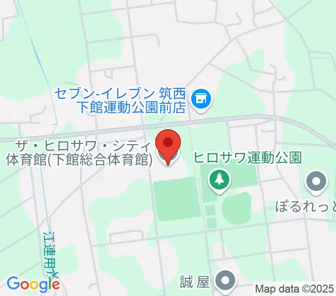 ザ・ヒロサワ・シティ体育館の地図
