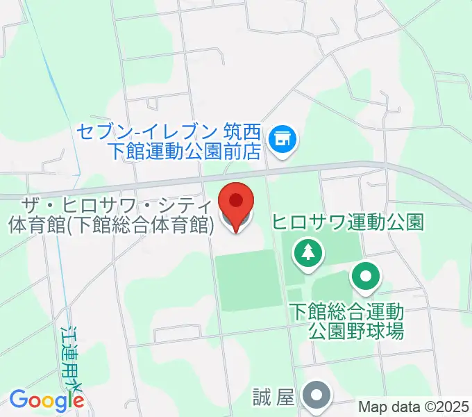 ザ・ヒロサワ・シティ体育館の地図